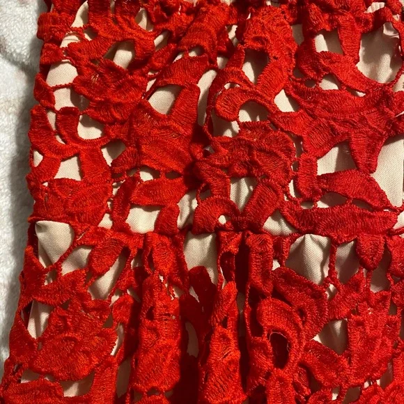 NWOT red lace midi sundress - Picture 6 of 11